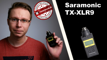 Saramonic TX-XLR9 násuvný vysílač pro kamerové přijímače Saramonic UwMic9 (video recenze VŠEPROZVUK.cz)