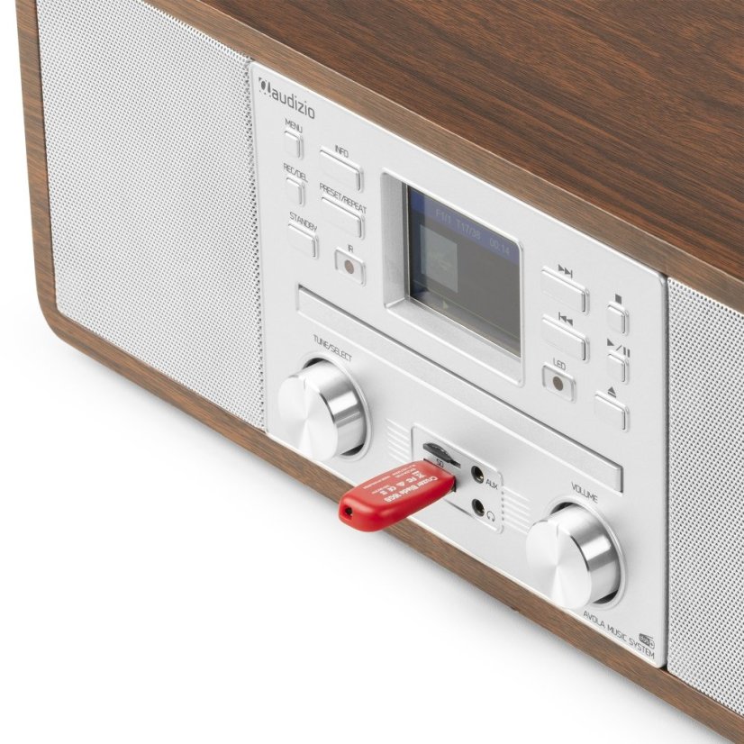 Audizio Avola Digital music system CD/BT/DAB+/Internet silver