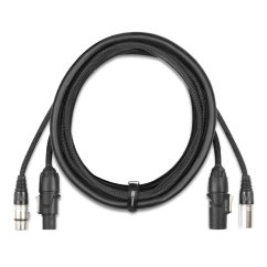 Power Dynamics CX07-2 Combi Cable Powerconnector TR - XLR M / Powerconnector TR - XLR F 2m