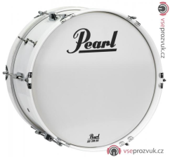 PEARL MJB1808/CXN33 Junior Marching Series Bass Drum 18”x8” - Pure White
