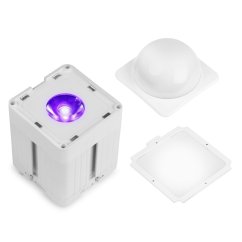 BeamZ Professional KUBE20WH Linkable Battery Uplight Outdoor
