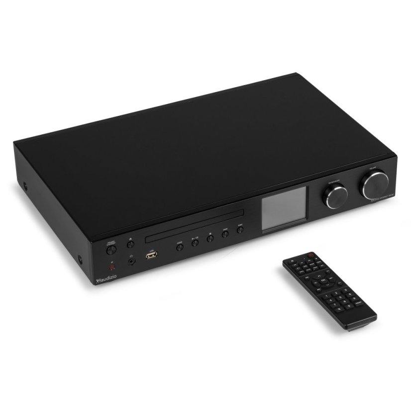 Audizio Bolzano Internet receiver with amplifier, DAB+ and CD player black