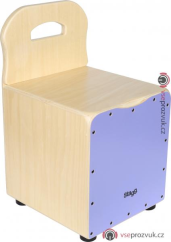Stagg CAJ-KID PP, dětský cajon purpurový se zádovou opěrkou