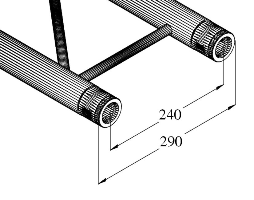 Alutruss BILOCK BQ2-210 2-way Cross Beam