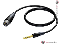 ProCab CLA724/1,5 - Jack 6,3 Stereo - XLR M - 1,5m