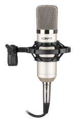 Vonyx CM400 Studio Condenser Microphone Silver