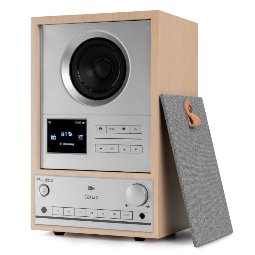 Audizio Canzo Internet radio s DAB+/FM, light wood