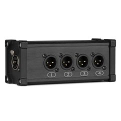 Power Dynamics CX185 RJ45 to 4x XLR3M Splitter Box