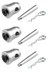 BeamZ Professional P33 Set of 3 Half Cone Connectors