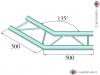 Bilock E-GL22 C23-H, 2-cestný roh 135