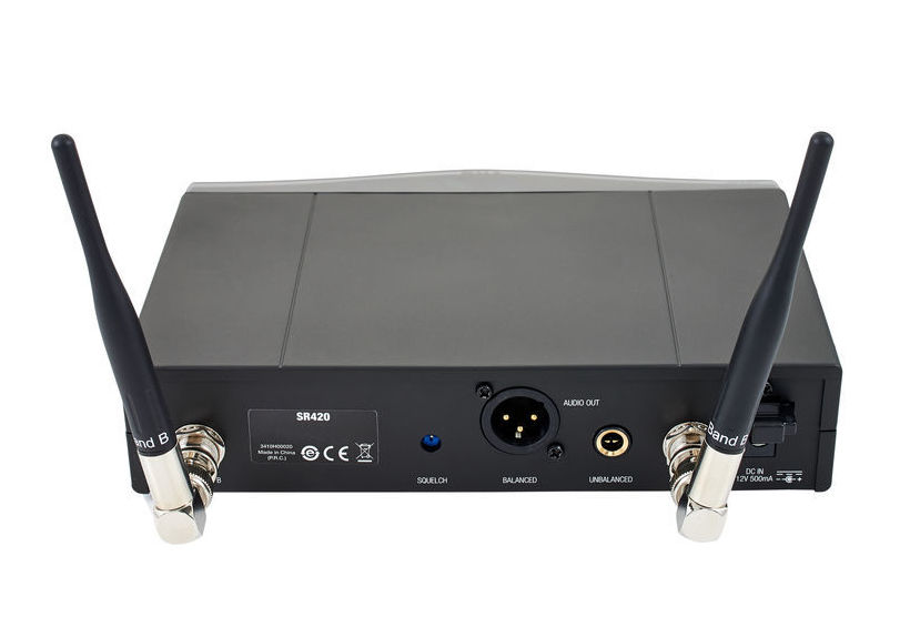 AKG WMS 420 Vocal Set — ruční bezdrátový mikrofon - Frekvenční pásmo: Pásmo A (530,0–559,0 MHz)