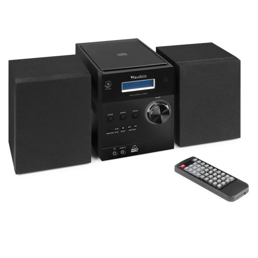 Audizio Metz HiFi mikrosystém s FM/DAB+, černý