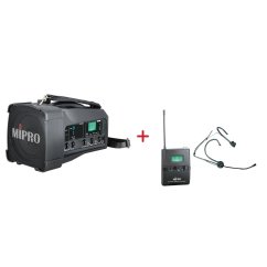 MIPRO MA-100 + MU-55HN – náhlavní všesměrová sada, černá