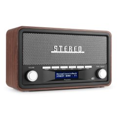Audizio Foggia Retro DAB+ Rádio Šedá barva