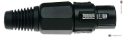 Stagg 925BKH samice XLR, černá