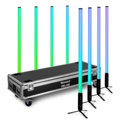 BeamZ Professional Zelos LED Tube Set 8ks v přepravním kufru