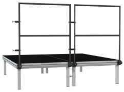 Power Dynamics 750HR Stage Handrail 2m incl clamps