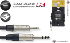 Stagg NAC1MPSPSR, kabel stereo JACK/MINI JACK, 1m
