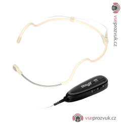 Stagg SUW 12H-IP, bezdrátový náhlavní vodotěsný mikrofonní set 2,4 GHz UHF