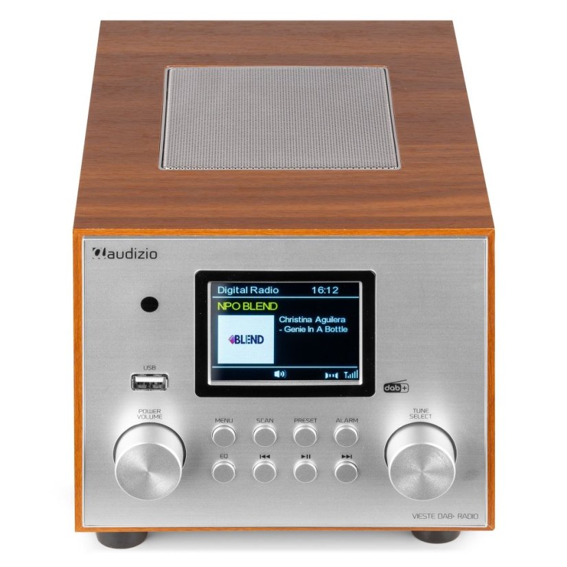 Audizio Vieste DAB+ Radio with subwoofer silver