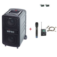 MIPRO MA-828 PLUS + ACT-32H + MU-55LS – ruční a klopová sada, tělová