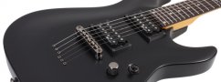 SCHECTER C-1 SGR, Rosewood Fingerboard - Midnight Satin Black