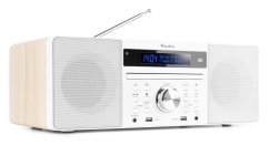 Audizio Prato mikrosystém s FM/DAB+, CD, USB a Bluetooth, bílý