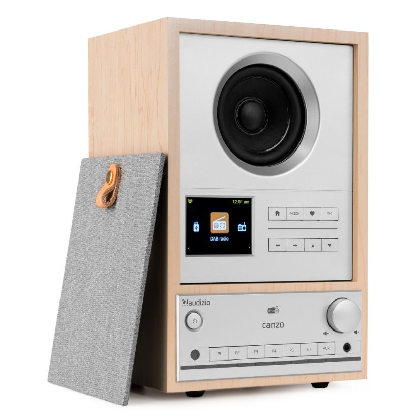 Audizio Canzo Internet radio s DAB+/FM, light wood