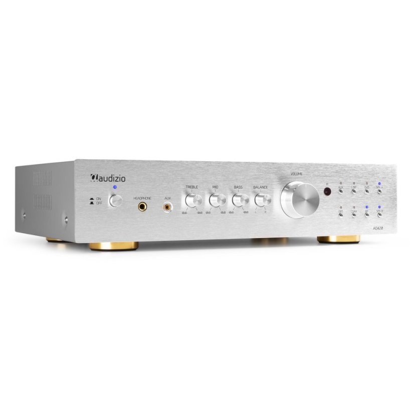 Audizio AD420A 4kanálový HiFi zesilovač Alu s optikou