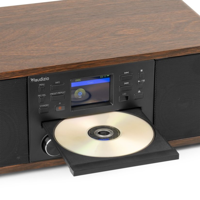 Audizio Avola Digital music system CD/BT/DAB+/Internet wood