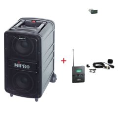 MIPRO MA-828 PLUS + MU-53L – klopová kardioidní sada, černá