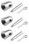 BeamZ Professional P33 Set of 3 Half Cone Connectors