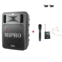 MIPRO MA-505 + ACT-32H + MU-506HS – ruční a náhlavní sada, tělová