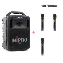 MIPRO MA-708 + 3× ACT-32H – sada s 3 ručními mikrofony