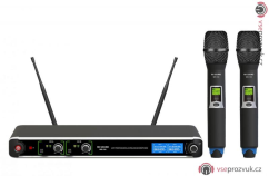 RH Sound WR-218 HH - Ruční UHF dvoukanálový bezdrátový mikrofon