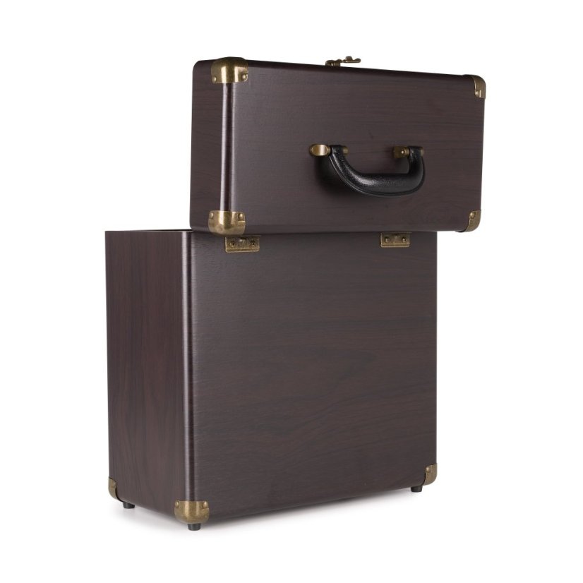 Audizio RC32 Vinyl record case dark wood