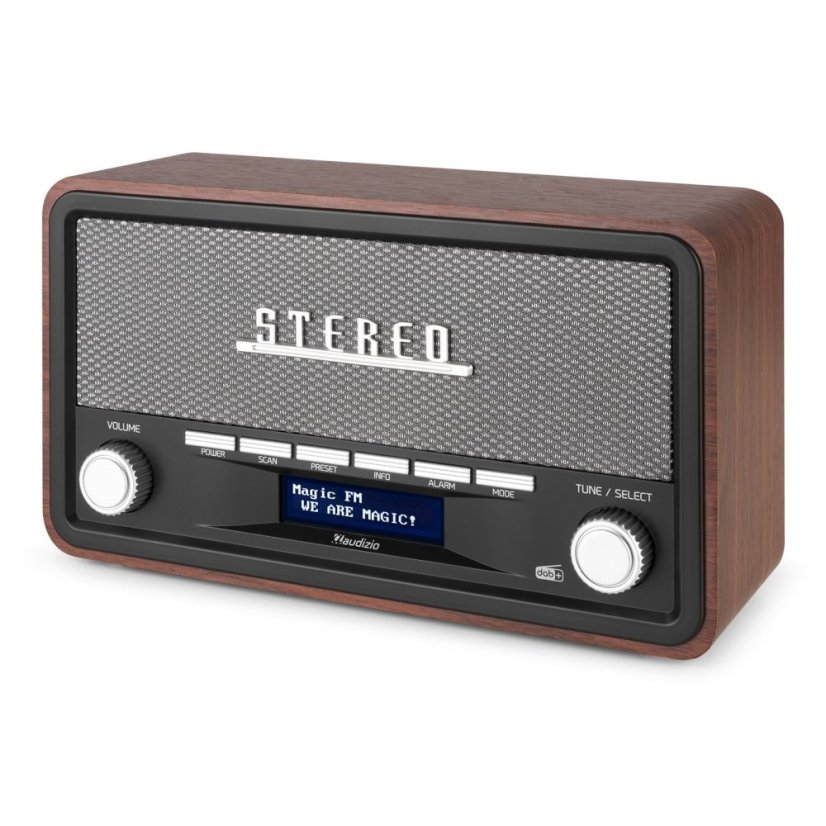 Audizio Foggia Retro DAB+ Rádio Šedá barva