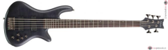 SCHECTER Stiletto Studio-5, Rosewood Fingerbaord - See-Thru Black Satin