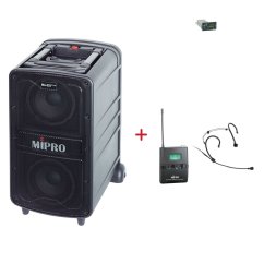 MIPRO MA-828 PLUS + MU-506H – náhlavní kardioidní sada, černá