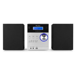 Audizio Metz HiFi mikrosystém s FM/DAB+, hliník