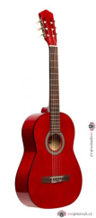 Stagg SCL50 3/4-RED, klasická kytara 3/4, červená