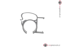 Snap plastový držák kabelů na konstrukci, stříbrný, sada 4ks