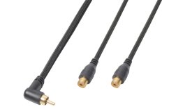 Power Dynamics CX143 Cable 1X RCA Male - 2X RCA Female 0,3M