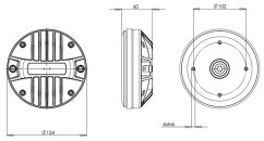 B&C Speakers  DE1080TN 8/ohm