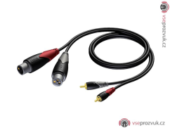 ProCab CLA705/1.5 - 2x XLR F - 2x RCA - 1.5m