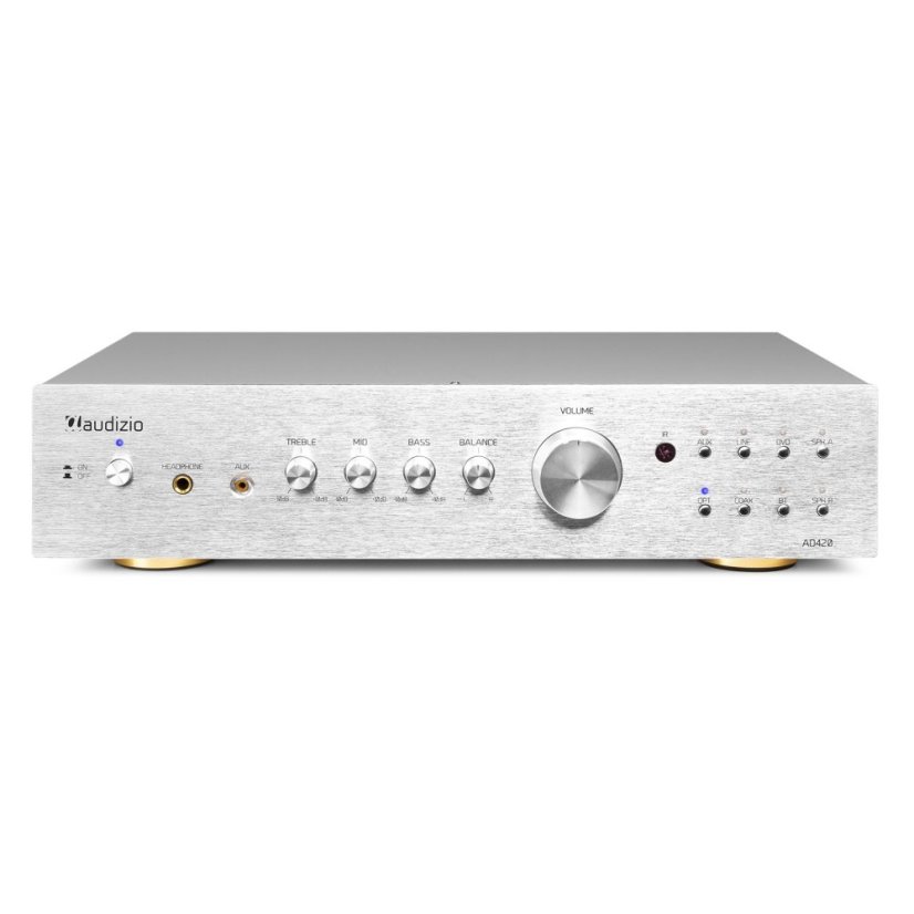 Audizio AD420A 4kanálový HiFi zesilovač Alu s optikou