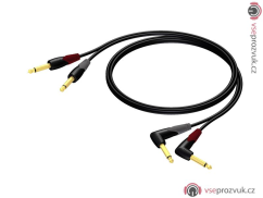 ProCab CLA603/5 - 2x Jack 6,3 - 2x Jack 6,3 úhlový - 5m