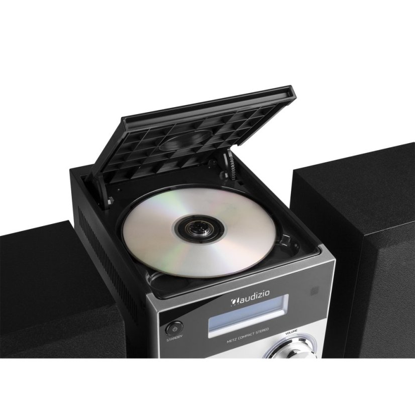 Audizio Metz HiFi mikrosystém s FM/DAB+, hliník