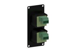 CAYMON CASY126/B - panel s 2x XLR Samec