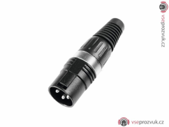 Hicon XLR plug 3pin HI-X3CM-BLK